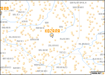 map of Kozara