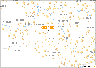 map of Kozarci