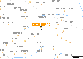 map of Kozarevac