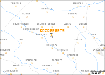 map of Kozarevets