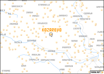 map of Kozarevo