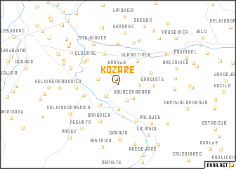 map of Kozare