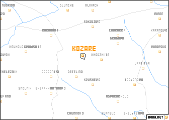 map of Kozare