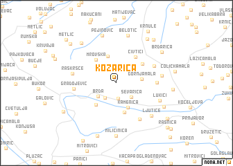 map of Kozarica