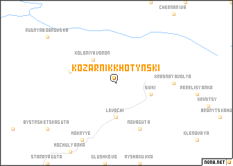 map of Kozarnik Khotynski