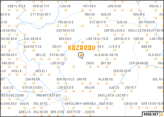 map of Kozárov