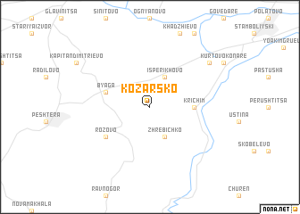 map of Kozarsko