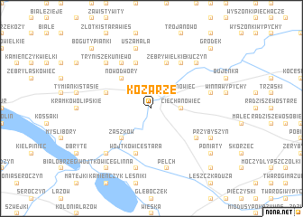 map of Kozarze