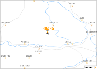 map of Kožas