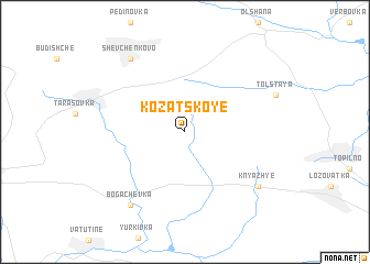 map of Kozatskoye