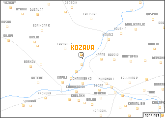 map of Kōzāvā