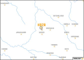 map of Koza