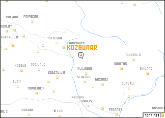 map of Kozbunar