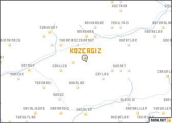 map of Kozcağız