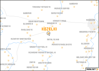 map of Kozel\