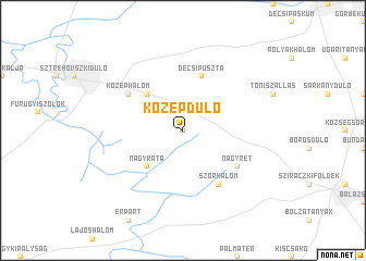 map of Középdůlő