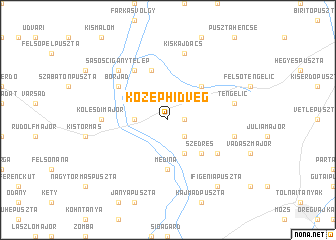map of Középhídvég
