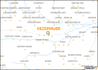 map of Középmajor