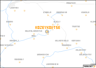 map of Kozeykovtse