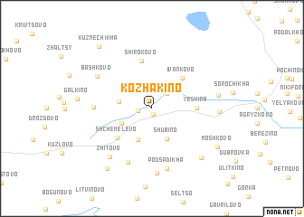 map of Kozhakino