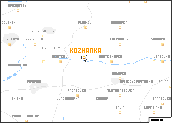 map of Kozhanka