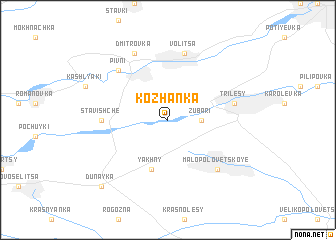 map of Kozhanka