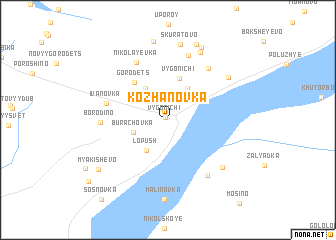 map of Kozhanovka