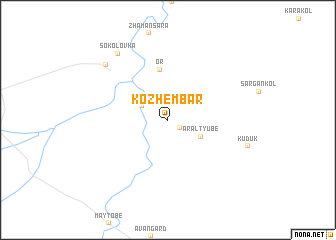 map of Kozhembar