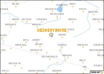 map of Kozhemyakino