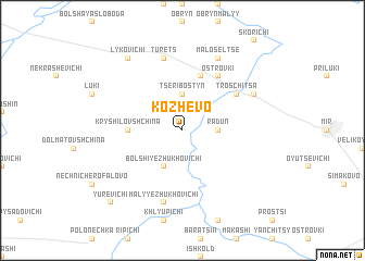 map of Kozhevo