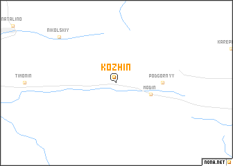 map of Kozhin