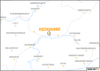 map of Kozhukhar\