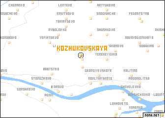 map of Kozhukovskaya