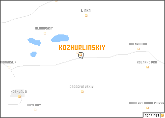 map of Kozhurlinskiy