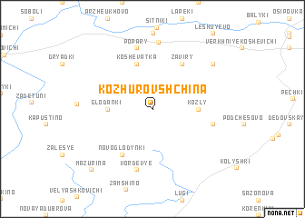 map of Kozhurovshchina