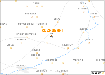 map of Kozhushki