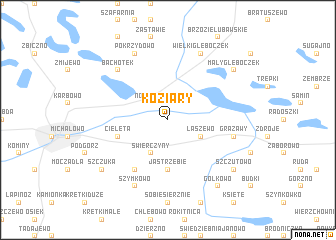 map of Koziary