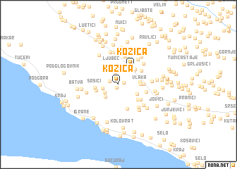 map of Kozica