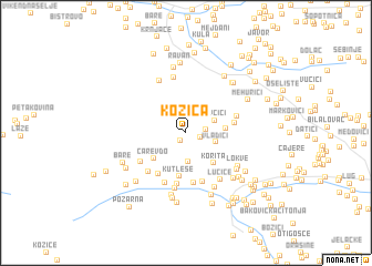 map of Kozica