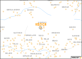 map of Kozica