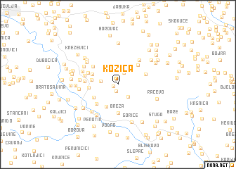 map of Kozica