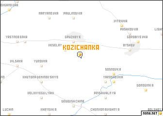 map of Kozichanka