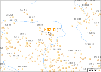 map of Kozići