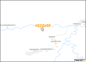 map of Kozidvor