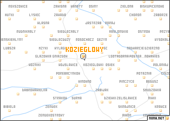 map of Koziegłowy