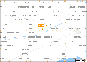 map of Koziki