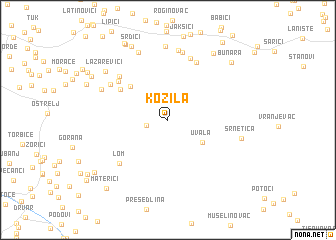 map of Kozila