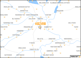 map of Kozina