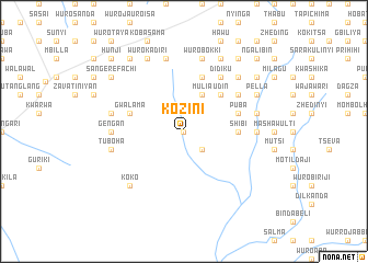 map of Kozini