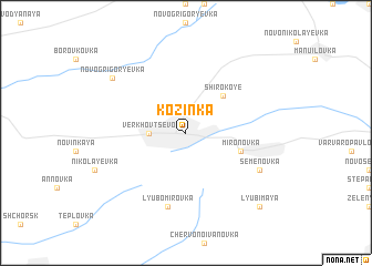 map of Kozinka